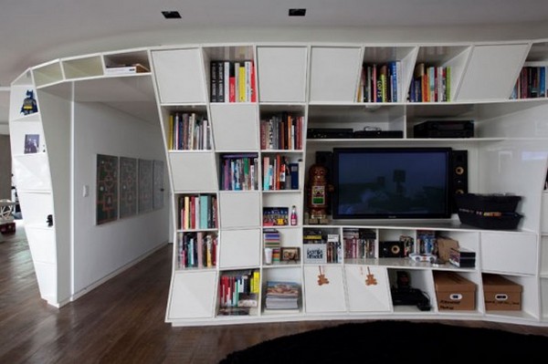 Neobičan apartman inspirasan policama za knjige