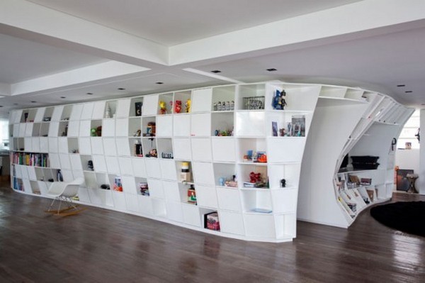 Neobičan apartman inspirasan policama za knjige