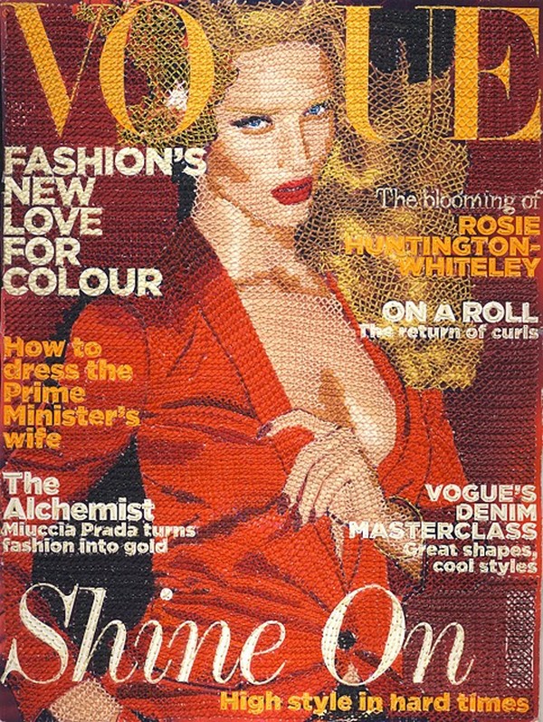 Ručno rađena naslovna strana Vogue magazina